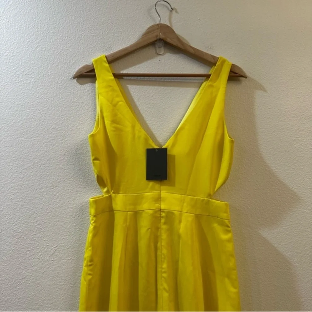 NBD Women's Greta Gown Cut Out Maxi Dress in Yeillow Size Small‎ NWT - Picture 7 of 11